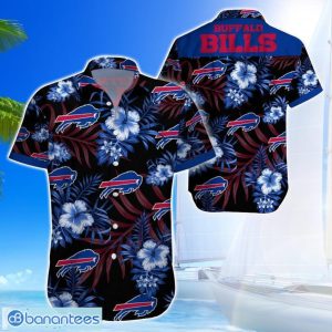 Buffalo BillsTeam Logo Tropical 3D Hawaiian Shirt Big Fans Gift Product Photo 1