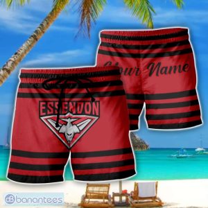 Essendon Bombers AFL Beach Shorts Custom Name Product Photo 1
