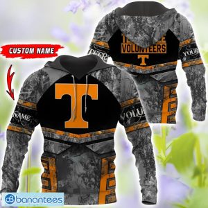 Tennessee Volunteers Grey Black Hunting 3D T-Shirt Hoodie Sweatshirt Zip Hoodie Custom Name Product Photo 1