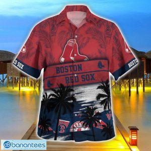 Boston Red Sox Logo Team Tropical Coconut Hawaii Shirt For Men And Women Product Photo 3