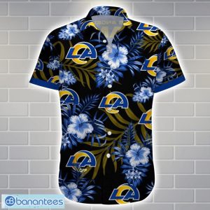 Los Angeles RamsTeam Logo Tropical 3D Hawaiian Shirt Big Fans Gift Product Photo 2