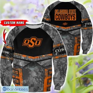 Oklahoma State Cowboys Grey Black Hunting 3D T-Shirt Hoodie Sweatshirt Zip Hoodie Custom Name Product Photo 2