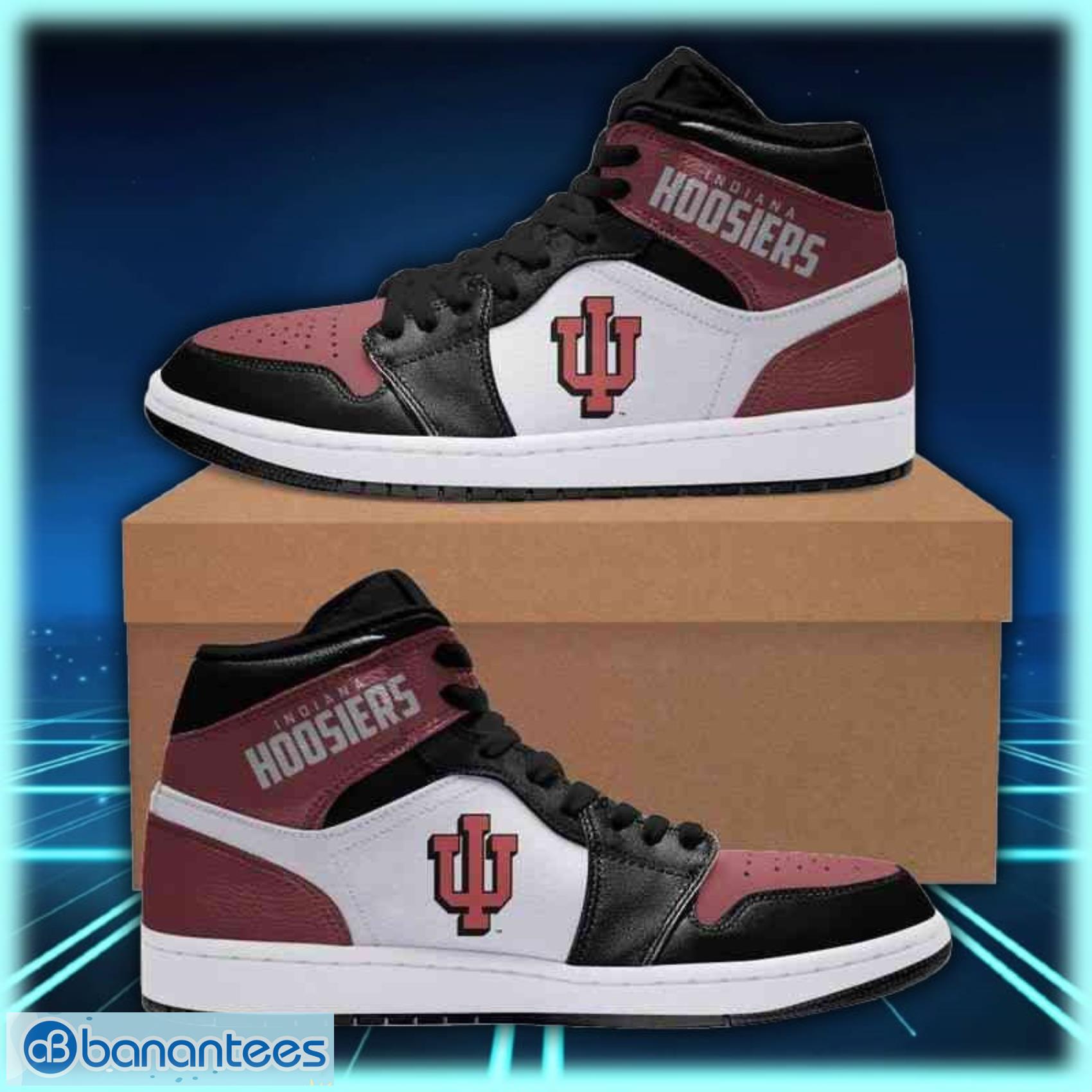 indiana hoosiers jordan high top shoes for men and women image Indiana Hoosiers Jordan High Top Shoes For Men And Women Product Photo 1