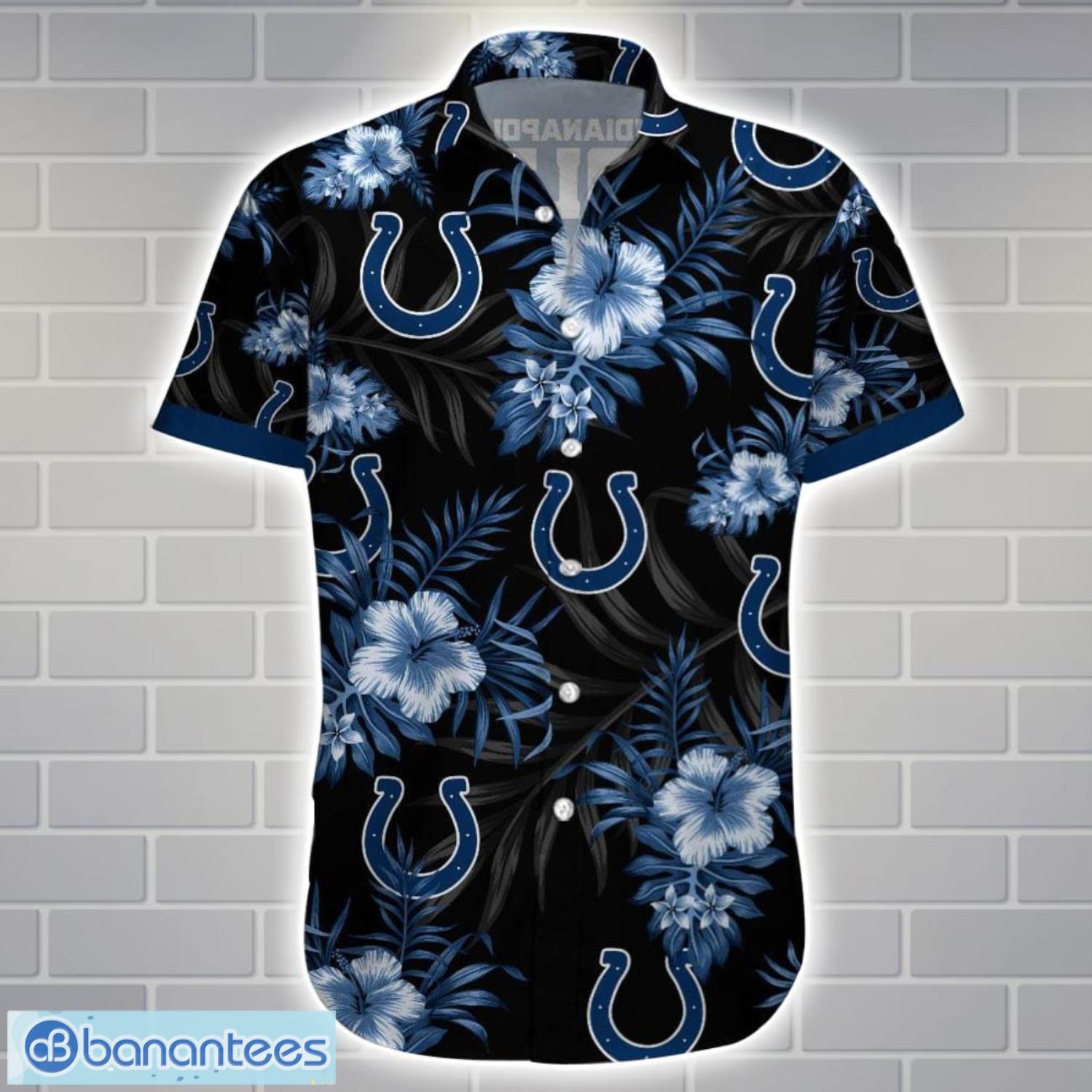 indianapolis coltsteam logo tropical 3d hawaiian shirt big fans gift 1 image Indianapolis ColtsTeam Logo Tropical 3D Hawaiian Shirt Big Fans Gift Product Photo 2
