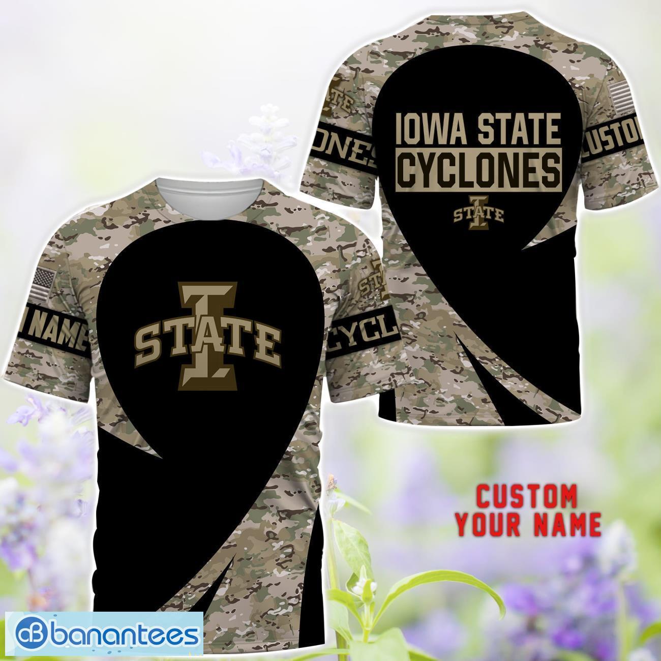 iowa state cyclones 3d hoodie t shirt sweatshirt camo pattern veteran custom name gift for fathers day 1 image Iowa State Cyclones 3D Hoodie T Shirt Sweatshirt Camo Pattern Veteran Custom Name Gift For Father's day Product Photo