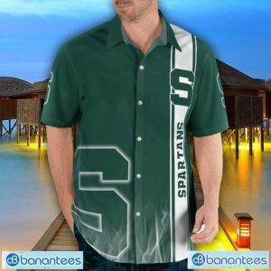 Michigan State Spartans Flame Designs 3D Hawaiian Shirt Special Gift For Fans Product Photo 3