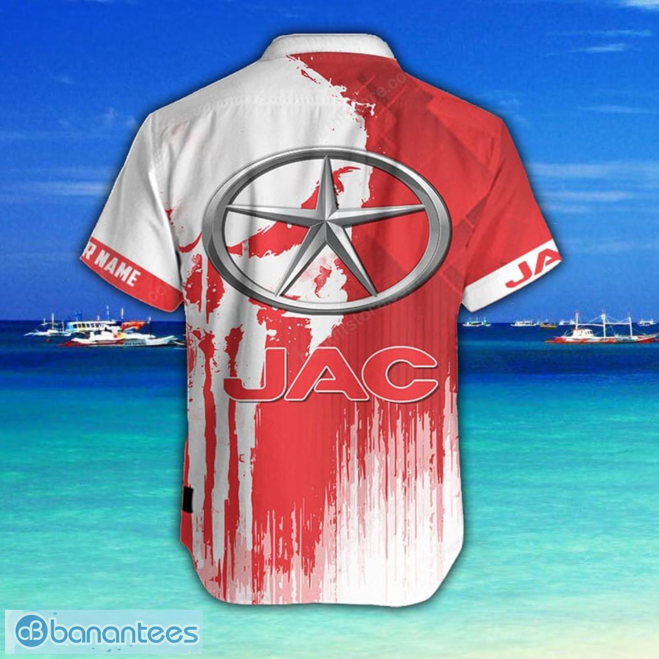 JAC 3D Printing Hawaiian Shirt Summer Beach Shirt For Fans Custom Name JAC 3D Printing Hawaiian Shirt Summer Beach Shirt For Fans Custom Name Product Photo 3