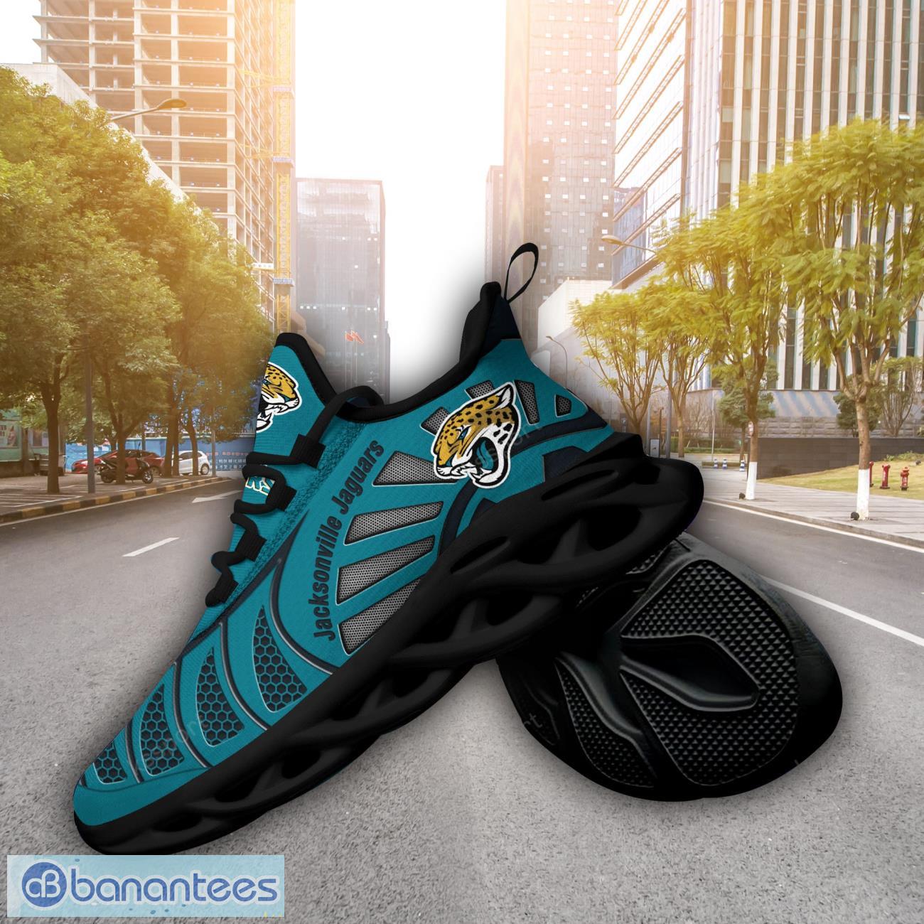 jacksonville jaguars nflnew designs black and white clunky shoes max soul shoes sport season gift 3 image Jacksonville Jaguars NFLNew Designs Black And White Clunky Shoes Max Soul Shoes Sport Season Gift Product Photo 4