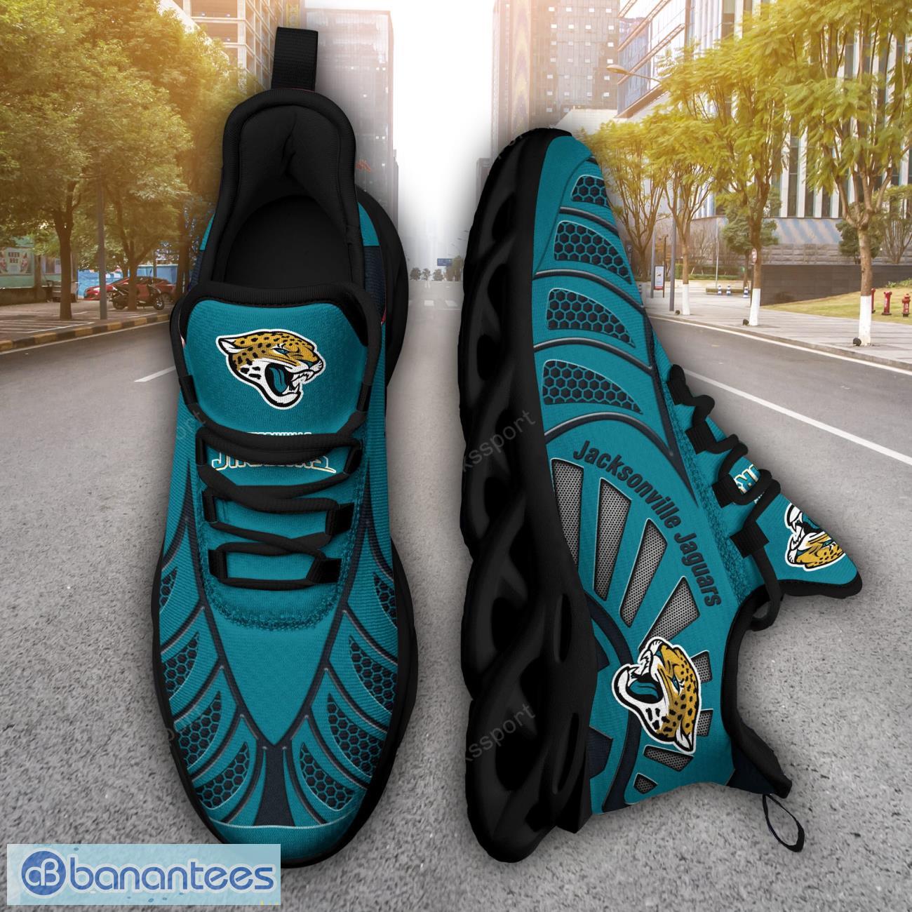 jacksonville jaguars nflnew designs black and white clunky shoes max soul shoes sport season gift image Jacksonville Jaguars NFLNew Designs Black And White Clunky Shoes Max Soul Shoes Sport Season Gift Product Photo 1