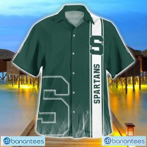 Michigan State Spartans Flame Designs 3D Hawaiian Shirt Special Gift For Fans Product Photo 1
