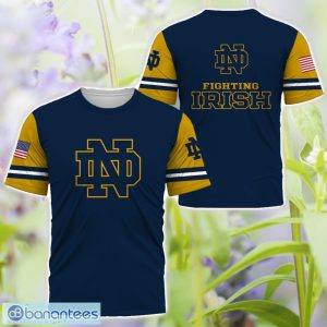 Notre Dame Fighting Irish Logo Team 3D T-Shirt Sweatshirt Hoodie Zip Hoodie For Men Women Product Photo 3