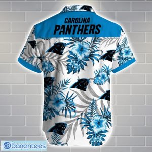 Carolina PanthersTeam Logo Tropical 3D Hawaiian Shirt Big Fans Gift Product Photo 3