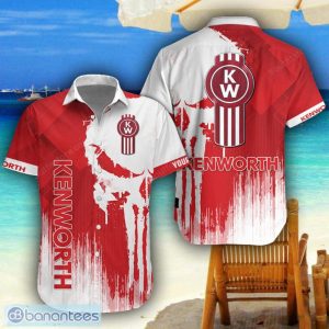 Kenworth 3D Printing Hawaiian Shirt Summer Beach Shirt For Fans Custom Name Product Photo 1