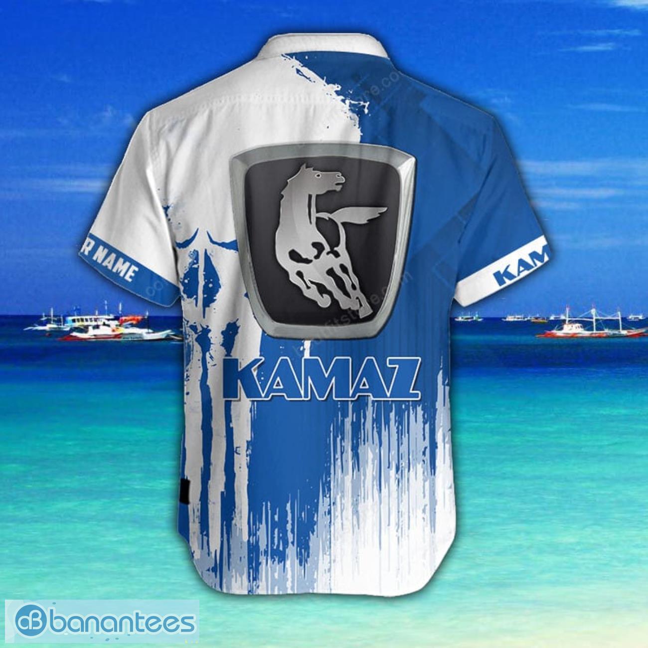 Kamaz 3D Printing Hawaiian Shirt Summer Beach Shirt For Fans Custom Name Kamaz 3D Printing Hawaiian Shirt Summer Beach Shirt For Fans Custom Name Product Photo 3