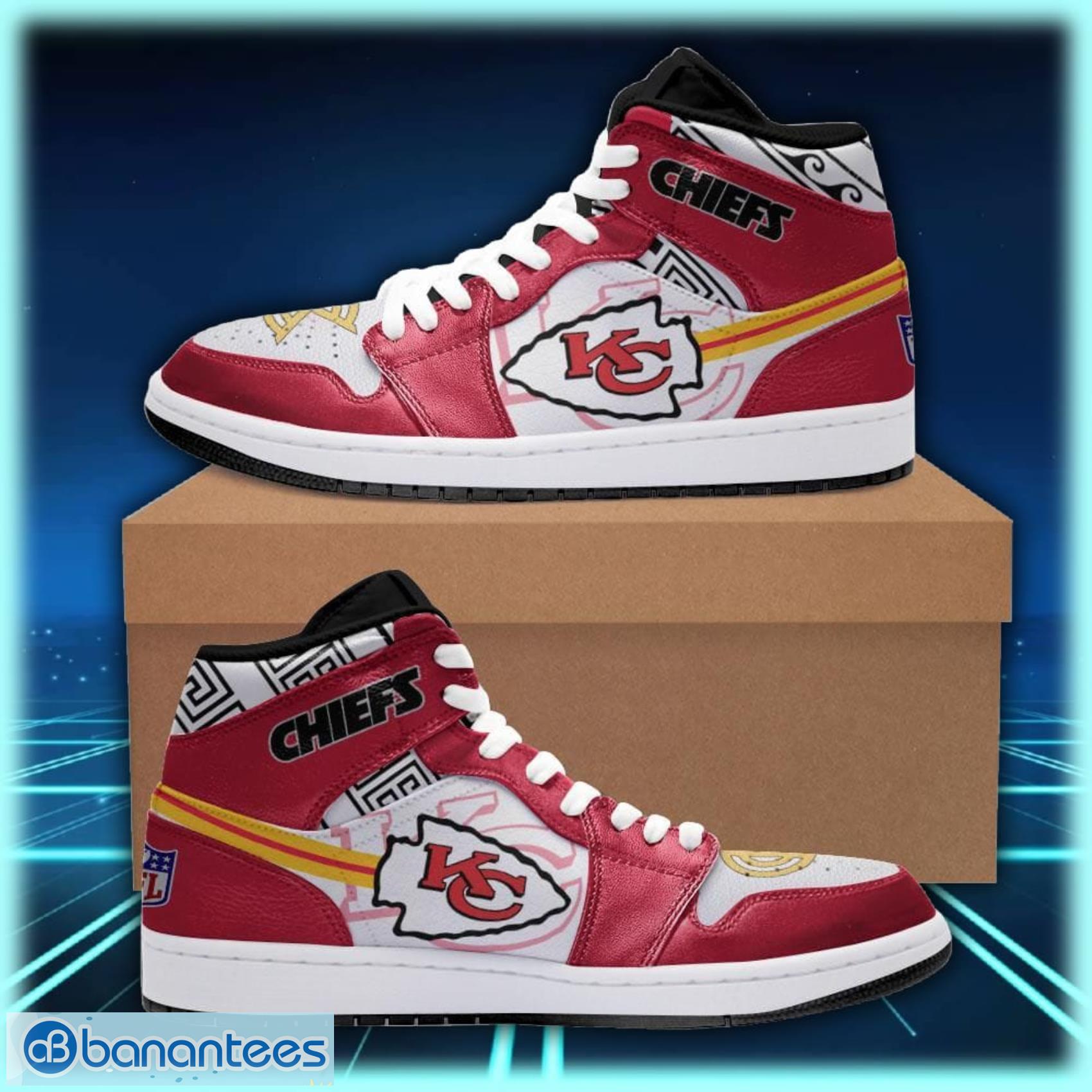 Kansas City Chiefs 2 Jordan High Top Shoes For Men And Women Product Photo 1