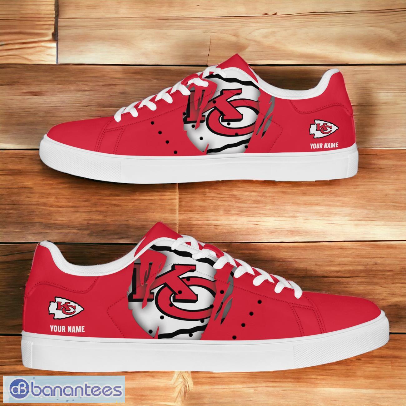 Kansas City Chiefs NFL Stan Smith Shoes Gifts For Fans Custom Name Product Photo 1