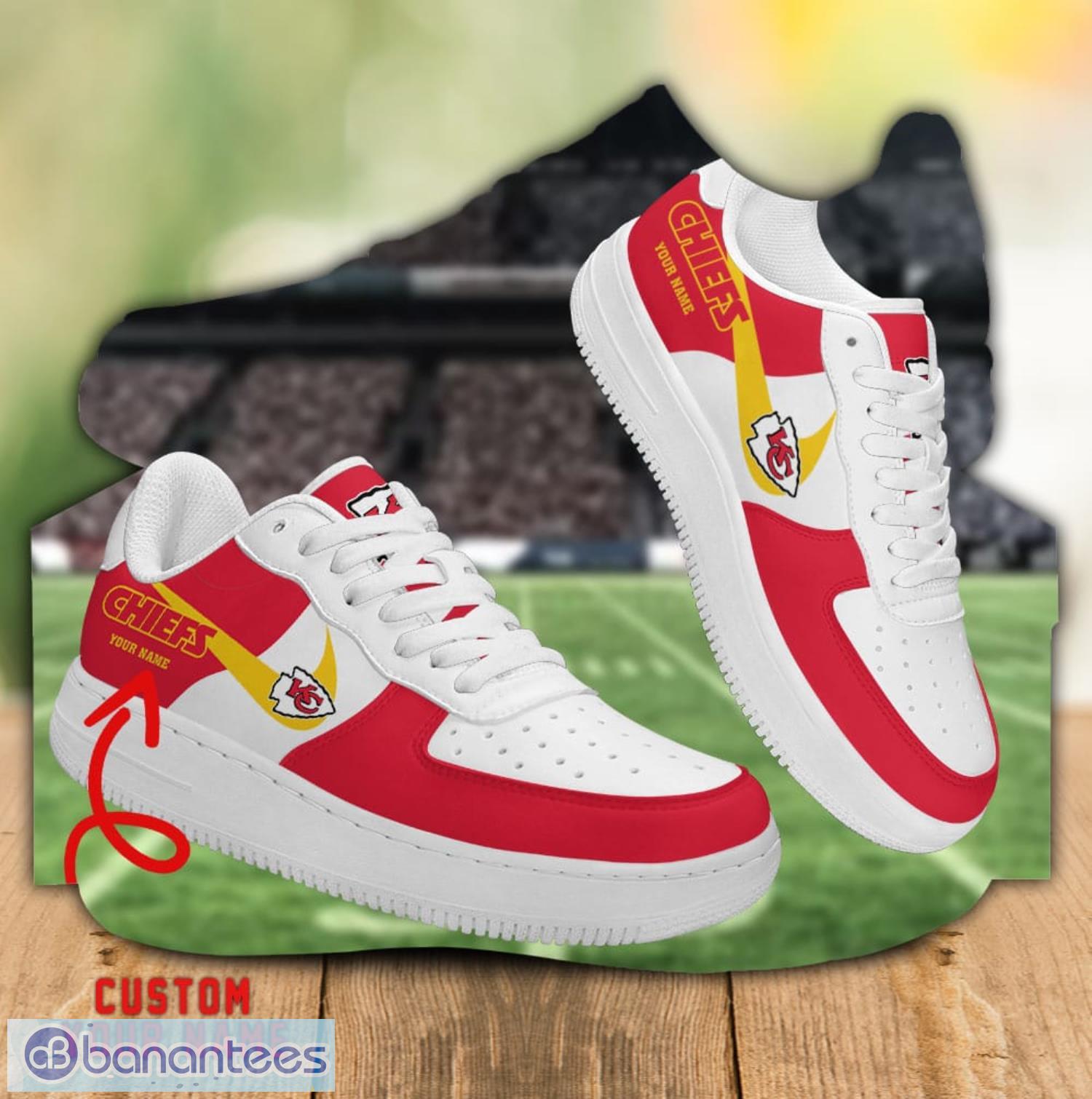 kansas city chiefs personalized nfl teams air force shoes custom name gift 1 image Kansas City Chiefs Personalized NFL Teams Air Force Shoes Custom Name Gift Product Photo 2