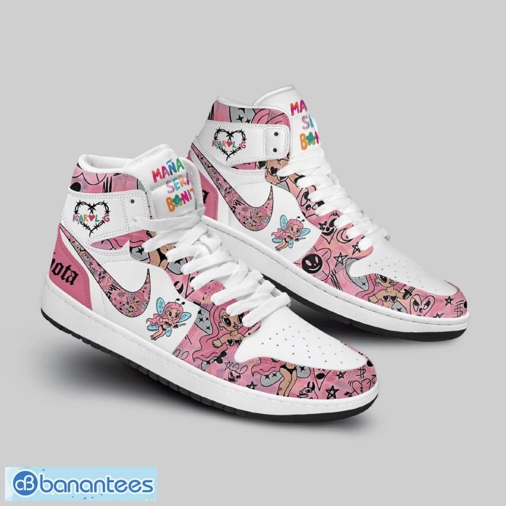karol g air jordan 1 hightop shoes for men women fans 1 image Karol G Air Jordan 1 Hightop Shoes For Men Women Fans - Karol G Custom Air Jordan 1 High Top Shoes_2