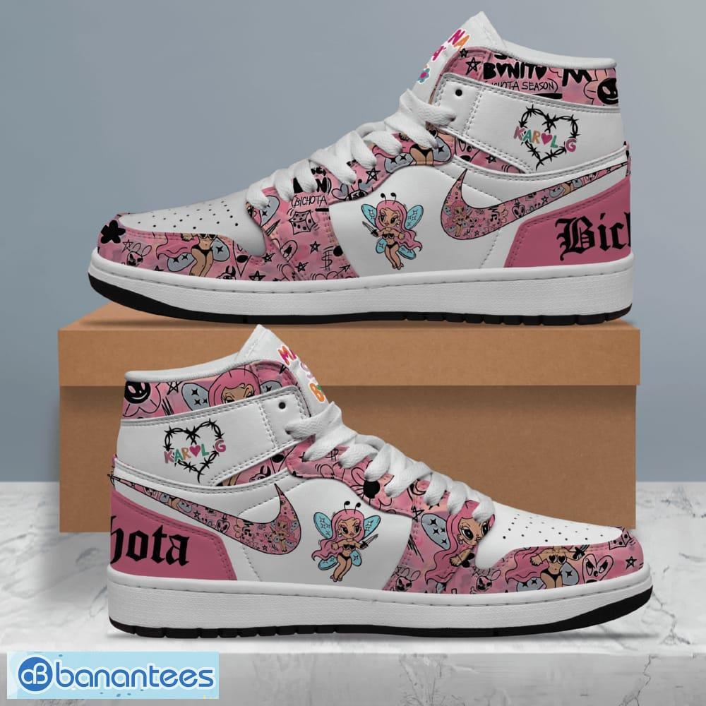 karol g air jordan 1 hightop shoes for men women fans image Karol G Air Jordan 1 Hightop Shoes For Men Women Fans - Karol G Custom Air Jordan 1 High Top Shoes_1
