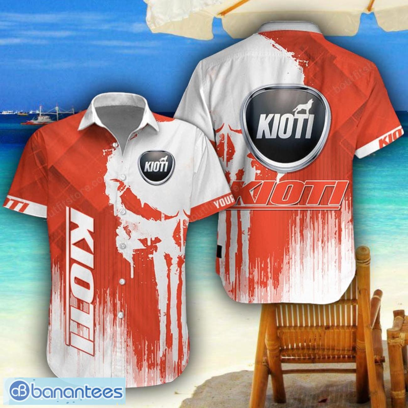 kioti 3d printing hawaiian shirt summer beach shirt for fans custom name image Kioti 3D Printing Hawaiian Shirt Summer Beach Shirt For Fans Custom Name Product Photo 1