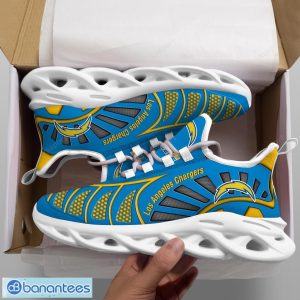 Los Angeles Chargers NFLNew Designs Black And White Clunky Shoes Max Soul Shoes Sport Season Gift Product Photo 2