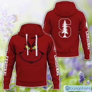 Stanford Cardinal Grinch Face All Over Printed 3D TShirt Sweatshirt Hoodie Unisex For Men And Women Product Photo 1