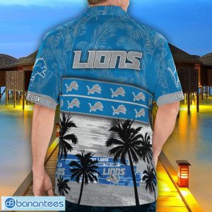 Detroit Lions Logo Team Tropical Coconut Hawaii Shirt For Men And Women Product Photo 2