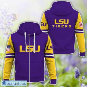 LSU Tigers Logo Team 3D T-Shirt Sweatshirt Hoodie Zip Hoodie For Men Women Product Photo 4