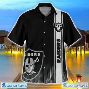 Las Vegas Raiders Flame Designs 3D Hawaiian Shirt Special Gift For Fans Product Photo 1