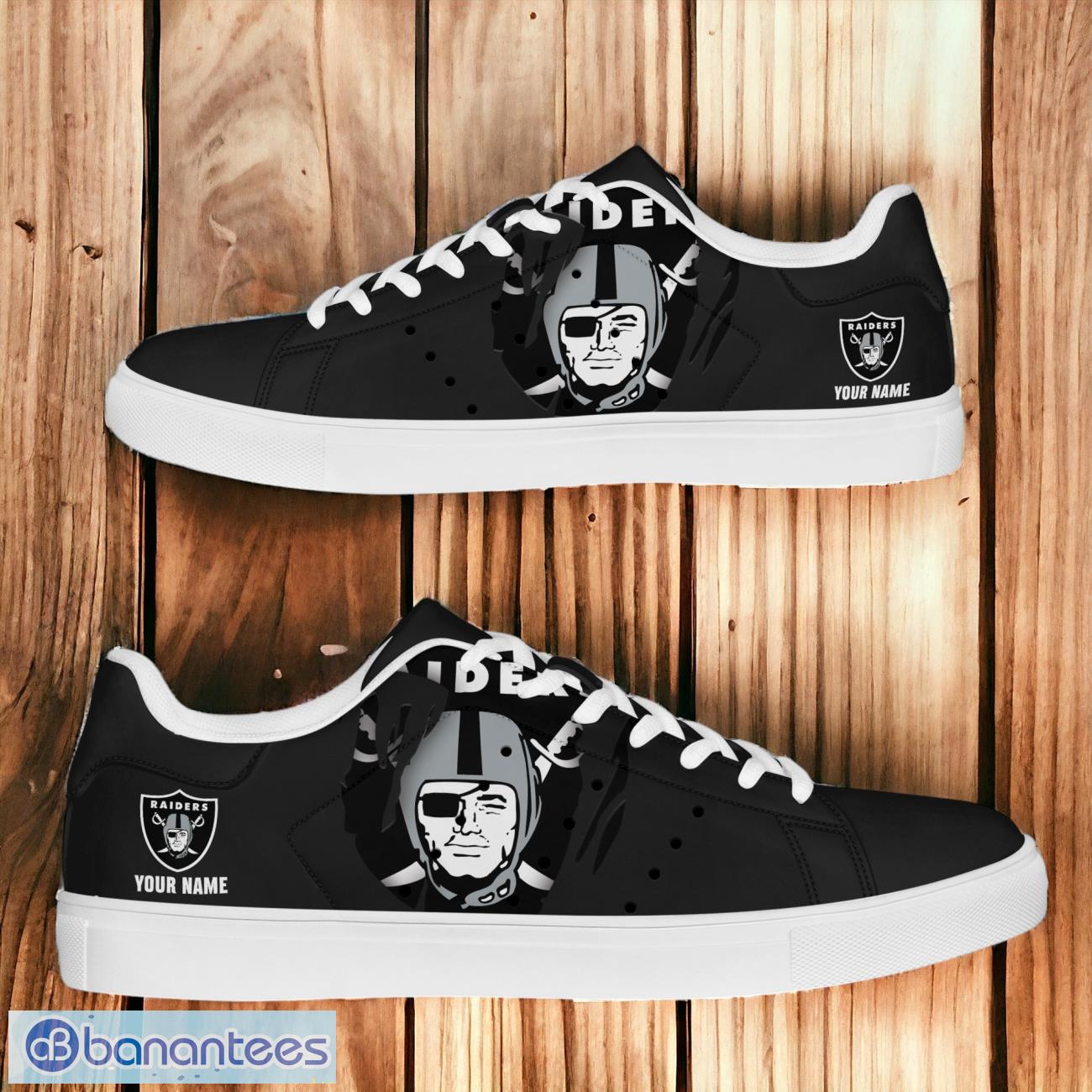Las Vegas Raiders NFL Stan Smith Shoes Gifts For Fans Custom Name Product Photo 1