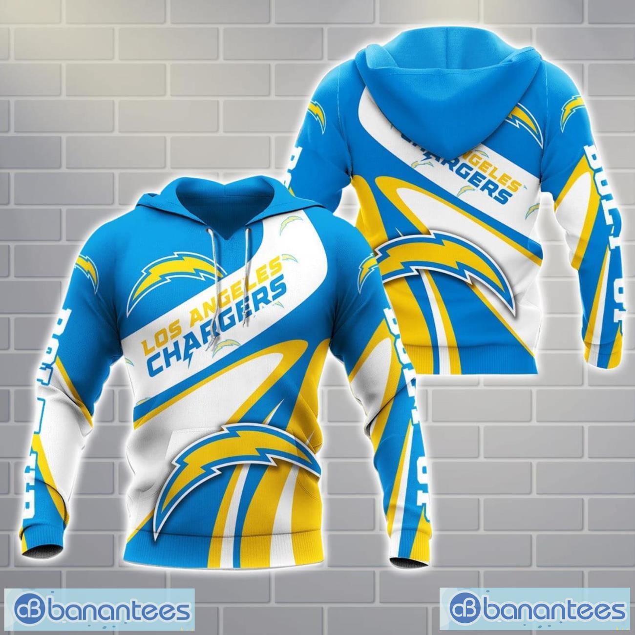 los angeles chargers 3d hoodie zip hoodie for fans all over printed unisex hoodie 1 image Los Angeles Chargers 3D Hoodie Zip Hoodie For Fans All Over Printed Unisex Hoodie Product Photo 2