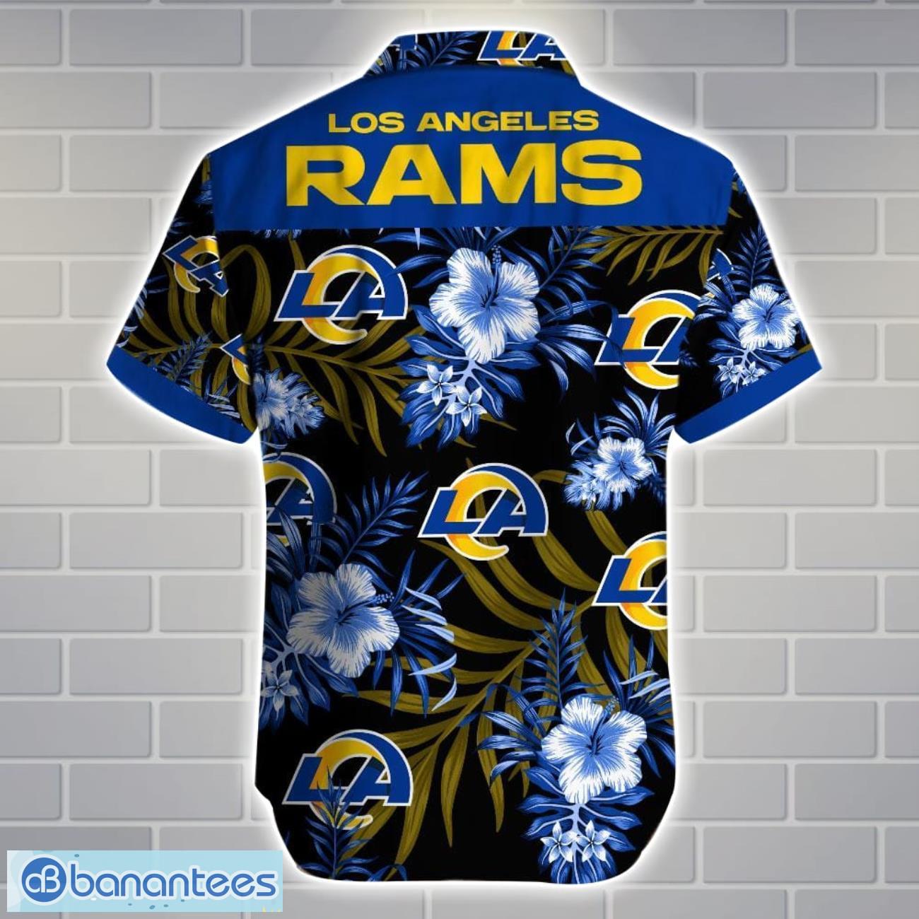 Los Angeles RamsTeam Logo Tropical 3D Hawaiian Shirt Big Fans Gift Los Angeles RamsTeam Logo Tropical 3D Hawaiian Shirt Big Fans Gift Product Photo 3