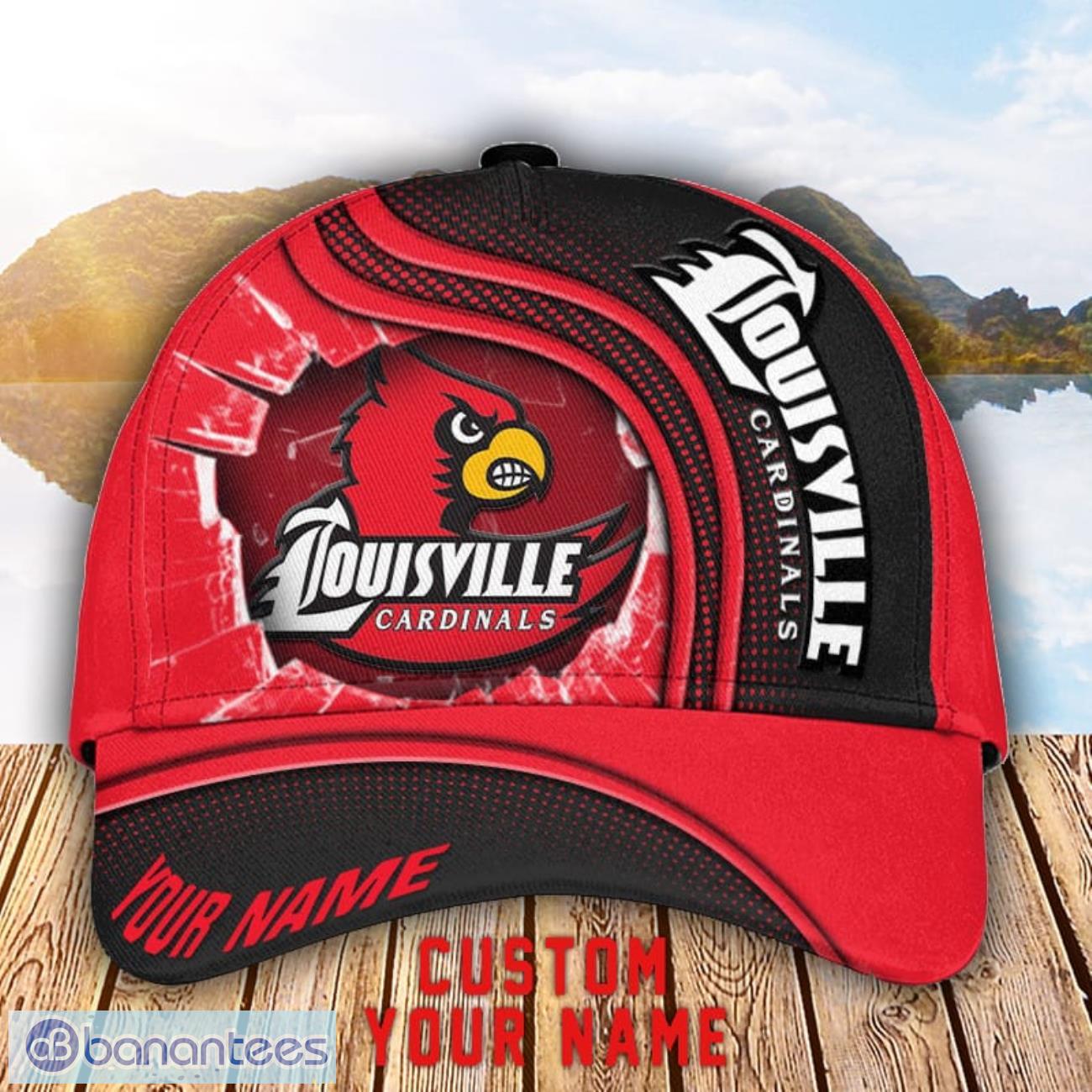louisville cardinals 3d cap custom name for fans sport gift image Louisville Cardinals 3D Cap Custom Name For Fans Sport Gift Product Photo 1