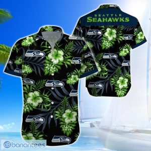 Seattle SeahawksTeam Logo Tropical 3D Hawaiian Shirt Big Fans Gift Product Photo 1