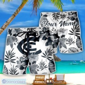 Carlton Blues AFL Summer Gift For Mens Personalized Name Beach Shorts Product Photo 1