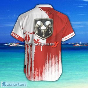Dodge 3D Printing Hawaiian Shirt Summer Beach Shirt For Fans Custom Name Product Photo 3