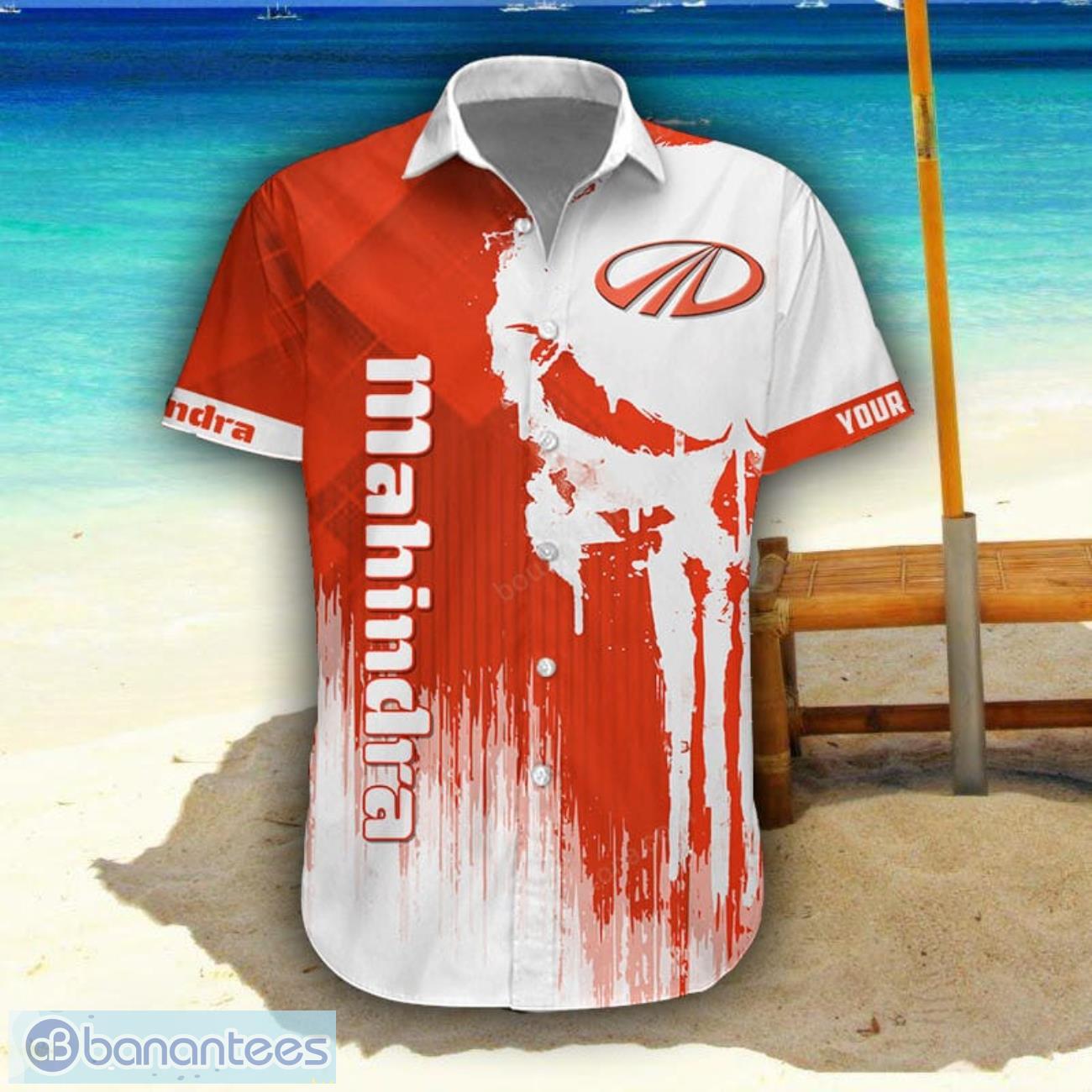 mahindra 3d printing hawaiian shirt summer beach shirt for fans custom name 1 image Mahindra 3D Printing Hawaiian Shirt Summer Beach Shirt For Fans Custom Name Product Photo 2