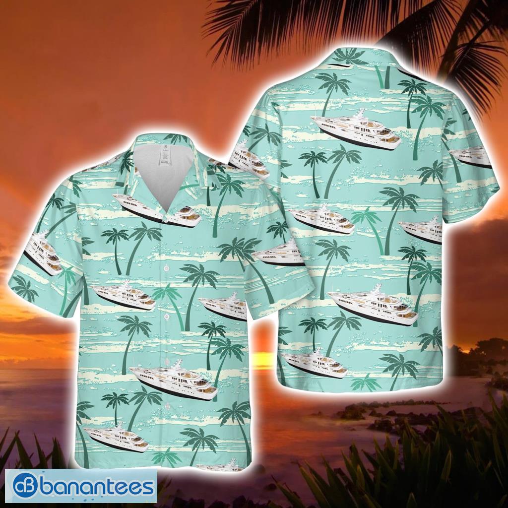 majestic motor super yacht button down hawaiian shirt trend summer image Majestic Motor Super Yacht Button Down Hawaiian Shirt Trend Summer Product Photo 1