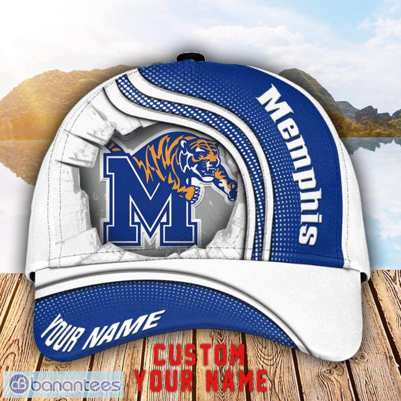 memphis tigers 3d cap custom name for fans sport gift image Memphis Tigers 3D Cap Custom Name For Fans Sport Gift Product Photo 1