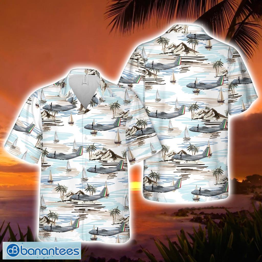 Mexican Air Force Alenia C-27j Spartan 302 Air Squadron Button Down Hawaiian Shirt Trend Summer Product Photo 1