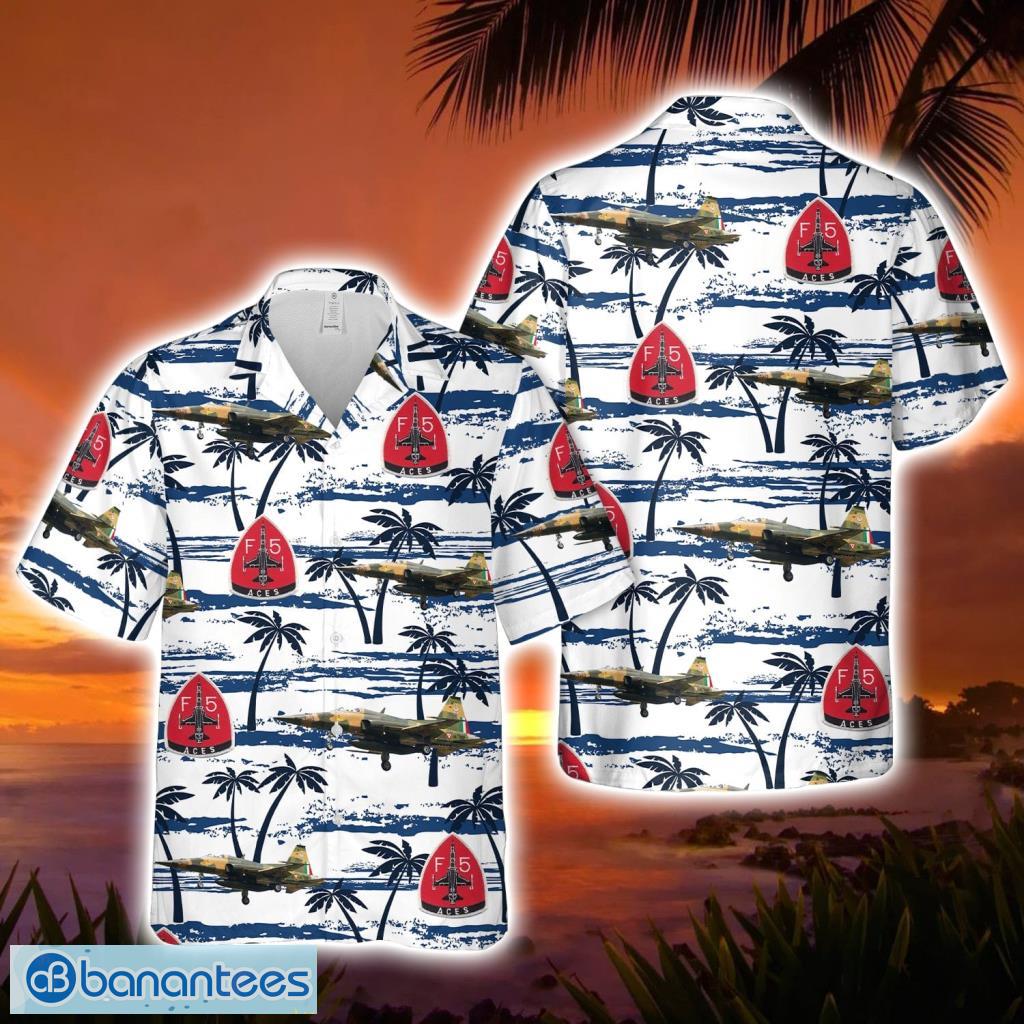 Mexican Air Force Northrop F-5e Of The 401 Air Squadron Button Down Hawaiian Shirt Trend Summer Product Photo 1