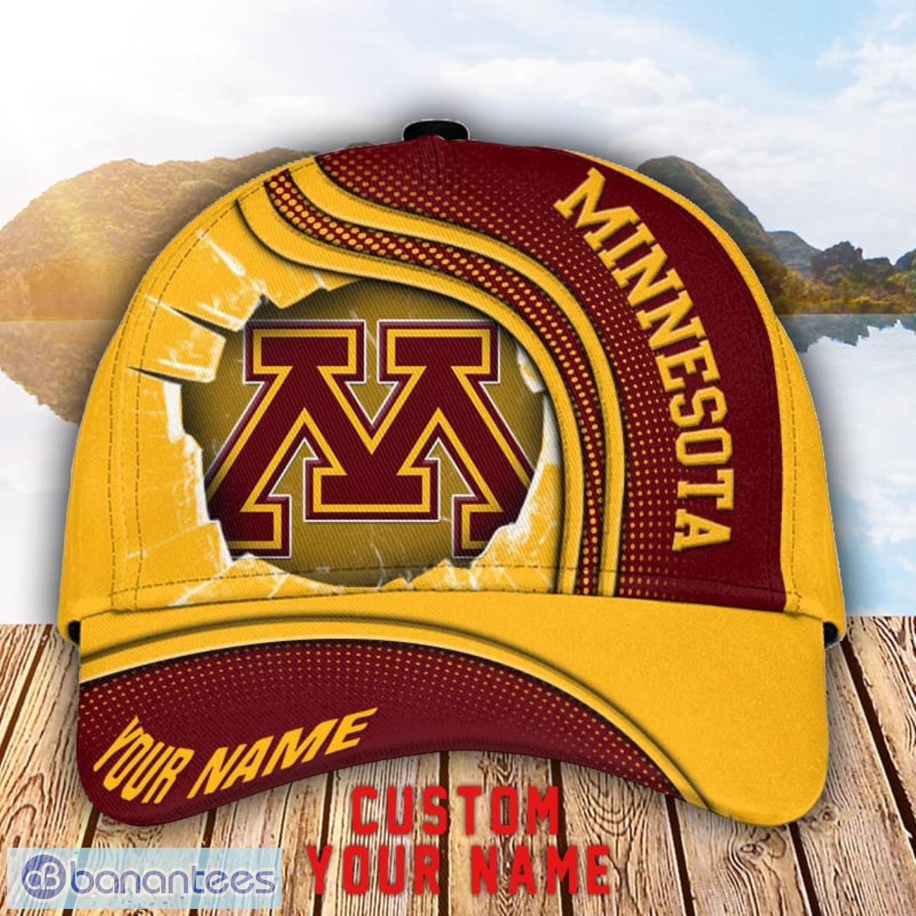 minnesota golden gophers 3d cap custom name for fans sport gift image Minnesota Golden Gophers 3D Cap Custom Name For Fans Sport Gift Product Photo 1