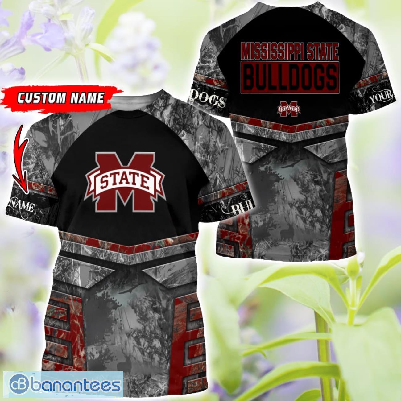 mississippi state bulldogs grey black hunting 3d t shirt hoodie sweatshirt zip hoodie custom name 2 image Mississippi State Bulldogs Grey Black Hunting 3D T-Shirt Hoodie Sweatshirt Zip Hoodie Custom Name Product Photo 3