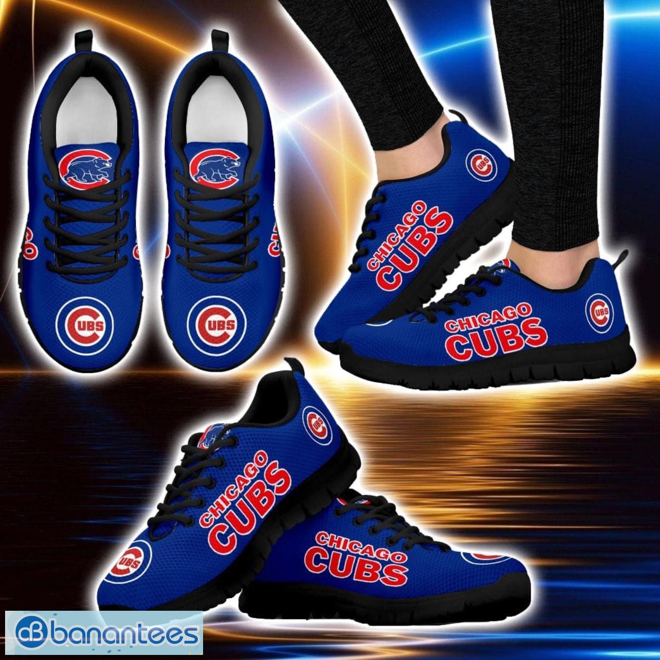 mlb chicago cubs sneakers running shoes for men and women sport team gift 1 image MLB Chicago Cubs Sneakers Running Shoes For Men And Women Sport Team Gift Product Photo 2