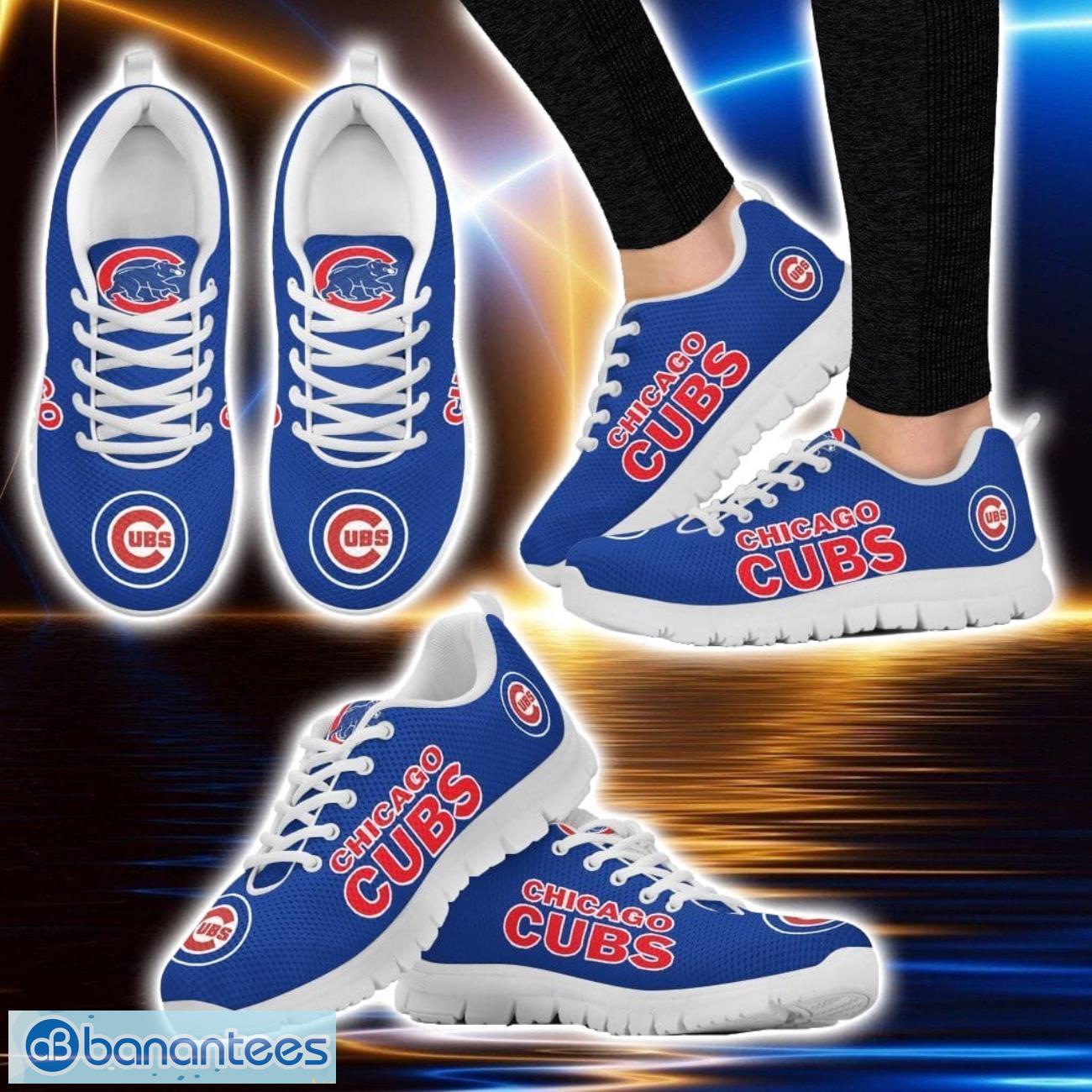 mlb chicago cubs sneakers running shoes for men and women sport team gift image MLB Chicago Cubs Sneakers Running Shoes For Men And Women Sport Team Gift Product Photo 1