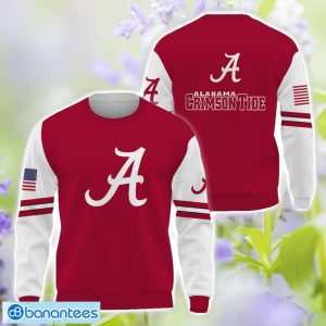 Alabama Crimson Tide Logo Team 3D T-Shirt Sweatshirt Hoodie Zip Hoodie For Men Women Product Photo 2