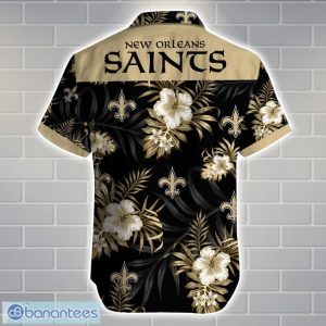 New Orleans SaintsTeam Logo Tropical 3D Hawaiian Shirt Big Fans Gift Product Photo 3