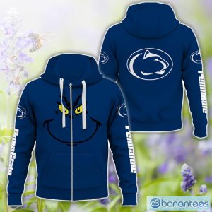 Penn State Nittany Lions Grinch Face All Over Printed 3D TShirt Sweatshirt Hoodie Unisex For Men And Women Product Photo 4