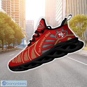 San Francisco 49ers NFLNew Designs Black And White Clunky Shoes Max Soul Shoes Sport Season Gift Product Photo 3
