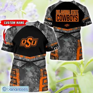 Oklahoma State Cowboys Grey Black Hunting 3D T-Shirt Hoodie Sweatshirt Zip Hoodie Custom Name Product Photo 3